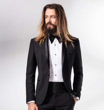 Laden Sie das Bild in den Galerie-Viewer, Kummerbund aus Seide schwarz
