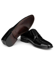 Laden Sie das Bild in den Galerie-Viewer, Derby Lackschuh schwarz