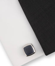 Laden Sie das Bild in den Galerie-Viewer, Manschettenknöpfe Nachtblau Carbon