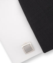 Laden Sie das Bild in den Galerie-Viewer, Manschettenknöpfe Metall Silber