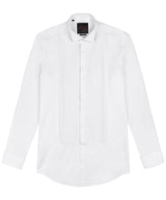 Laden Sie das Bild in den Galerie-Viewer, Slim Fit Smokinghemd weiß