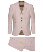 Laden Sie das Bild in den Galerie-Viewer, Anzug in hellrot mit Struktur