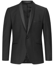 Laden Sie das Bild in den Galerie-Viewer, Smoking Schalkragen in Schwarz