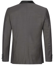 Laden Sie das Bild in den Galerie-Viewer, Smoking Schalkragen in Grau