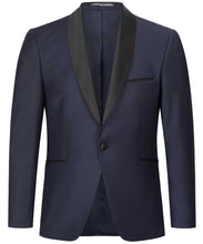 Laden Sie das Bild in den Galerie-Viewer, Smoking Schalkragen in Skyblue