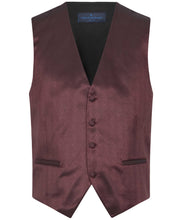 Laden Sie das Bild in den Galerie-Viewer, Hochzeitsweste Set Bordeaux