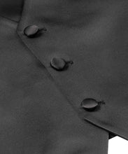 Laden Sie das Bild in den Galerie-Viewer, Smokingweste Oxford schwarz