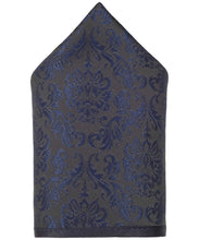 Laden Sie das Bild in den Galerie-Viewer, Hochzeitsweste Set Brokat Navy