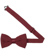 Laden Sie das Bild in den Galerie-Viewer, Strickfliege Burgundy