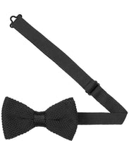 Laden Sie das Bild in den Galerie-Viewer, Strickfliege Schwarz