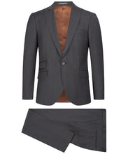 Laden Sie das Bild in den Galerie-Viewer, Anzug Anthrazit mit feinem Karo