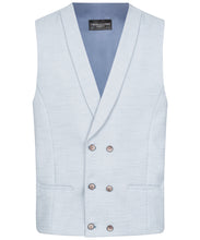 Laden Sie das Bild in den Galerie-Viewer, Anzug in hellblau mit Struktur