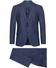 Laden Sie das Bild in den Galerie-Viewer, Anzug Navyblau mit Struktur