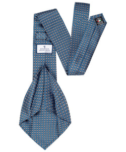 Krawatte 7-Fold Aquablau